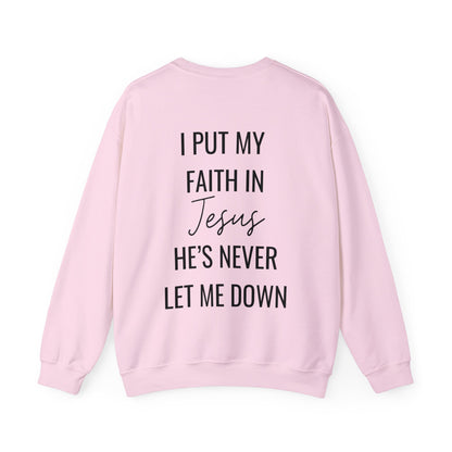 Fearless, Faith In Jesus Christian Sweater (Front and Back)