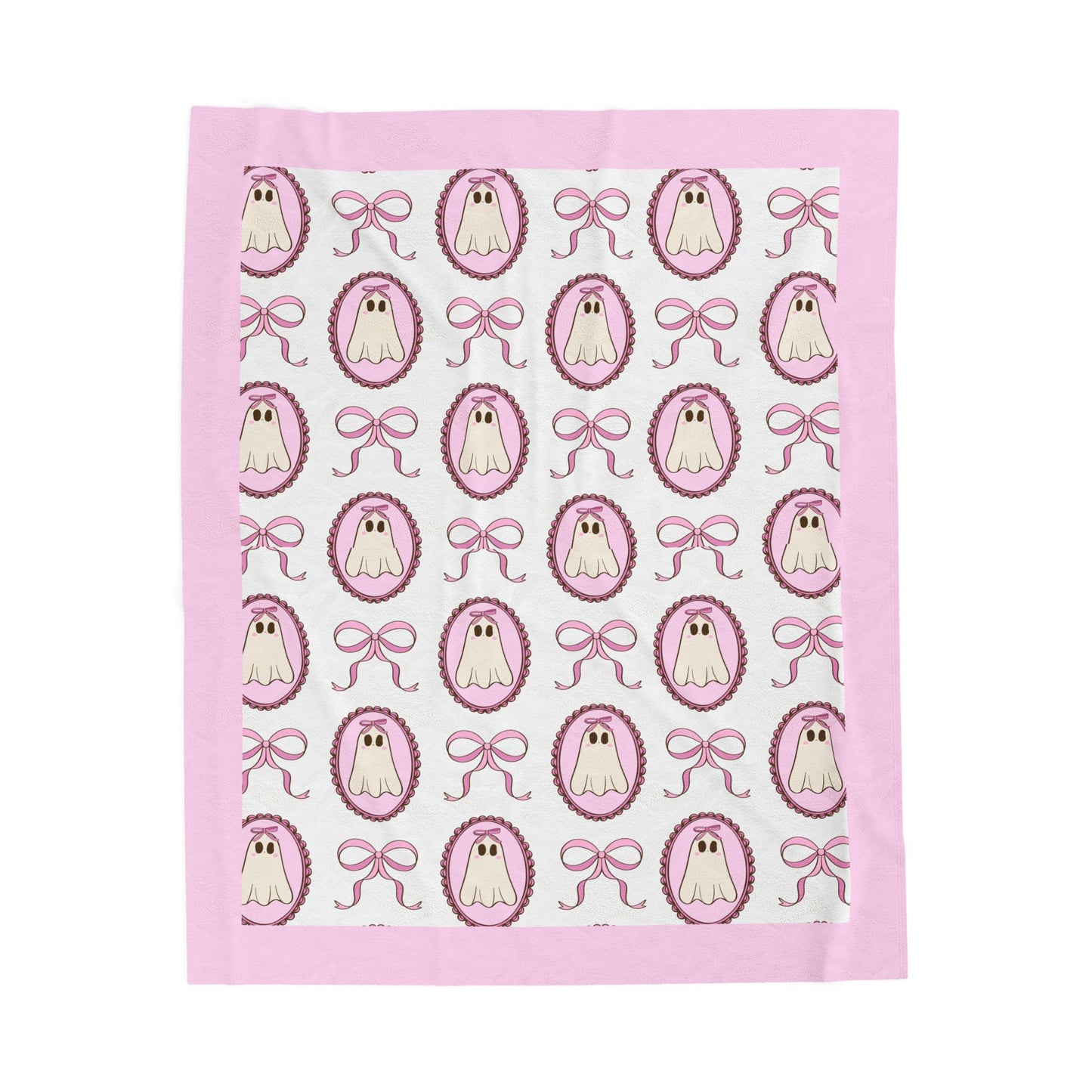 Halloween; Ghost and Bow Blanket