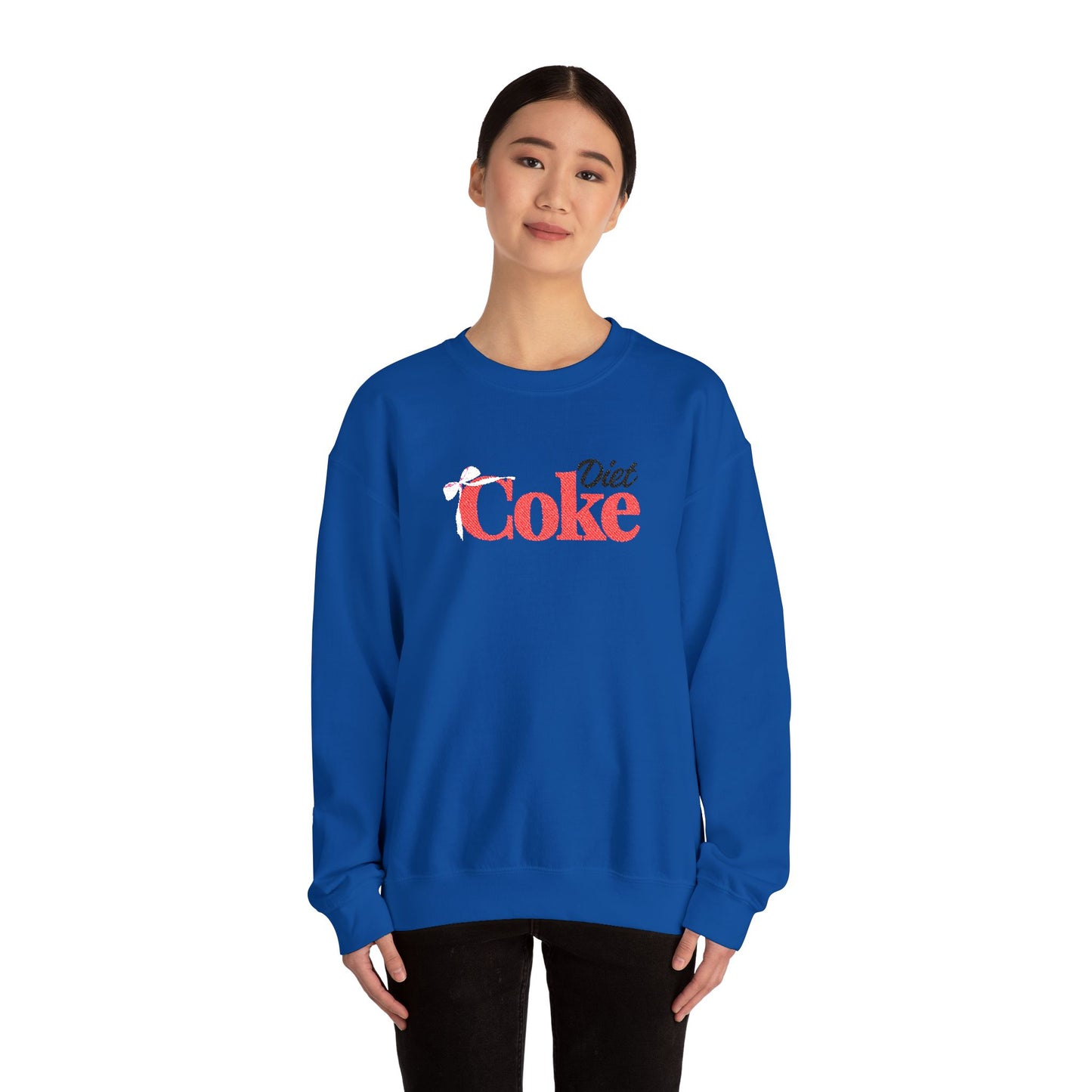 Bow 'Diet Coke' Crewneck Sweatshirt - Embroidered