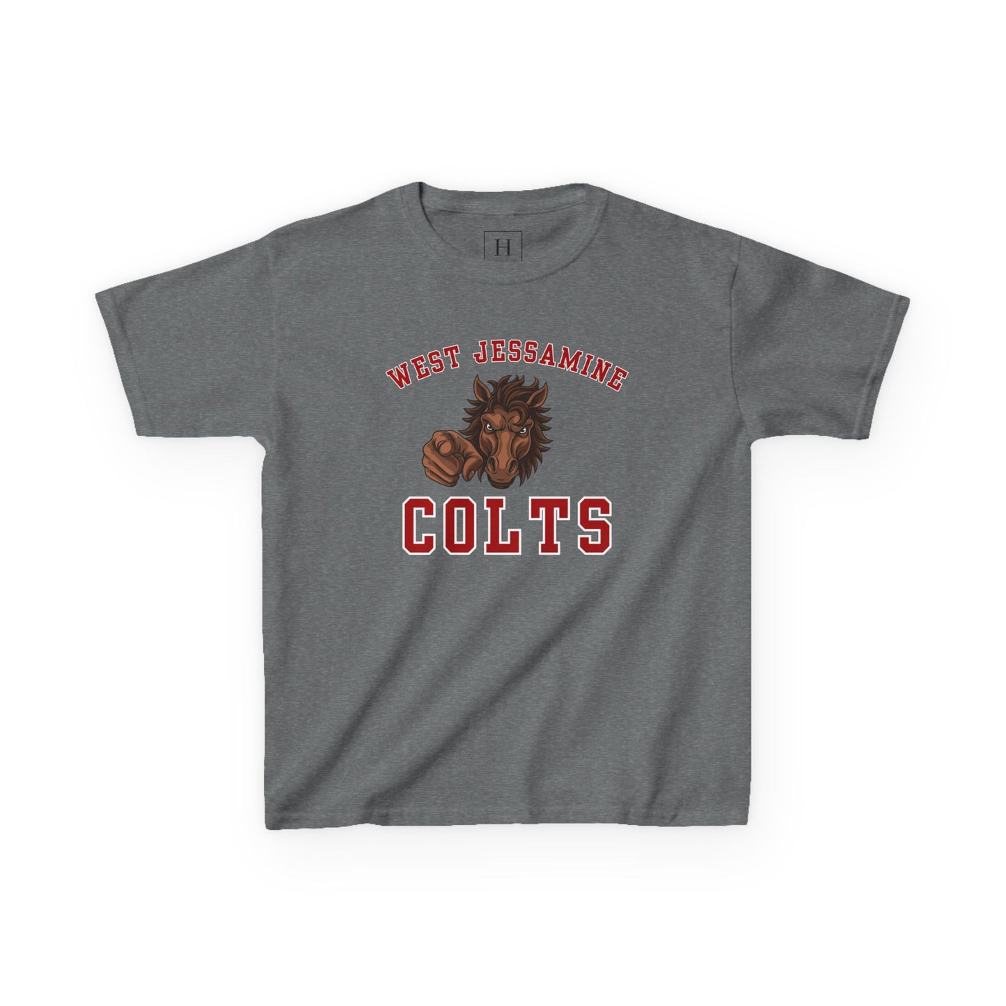 YOUTH --- West Jessamine Colts Mascot - YOU  -- Unisex Tee
