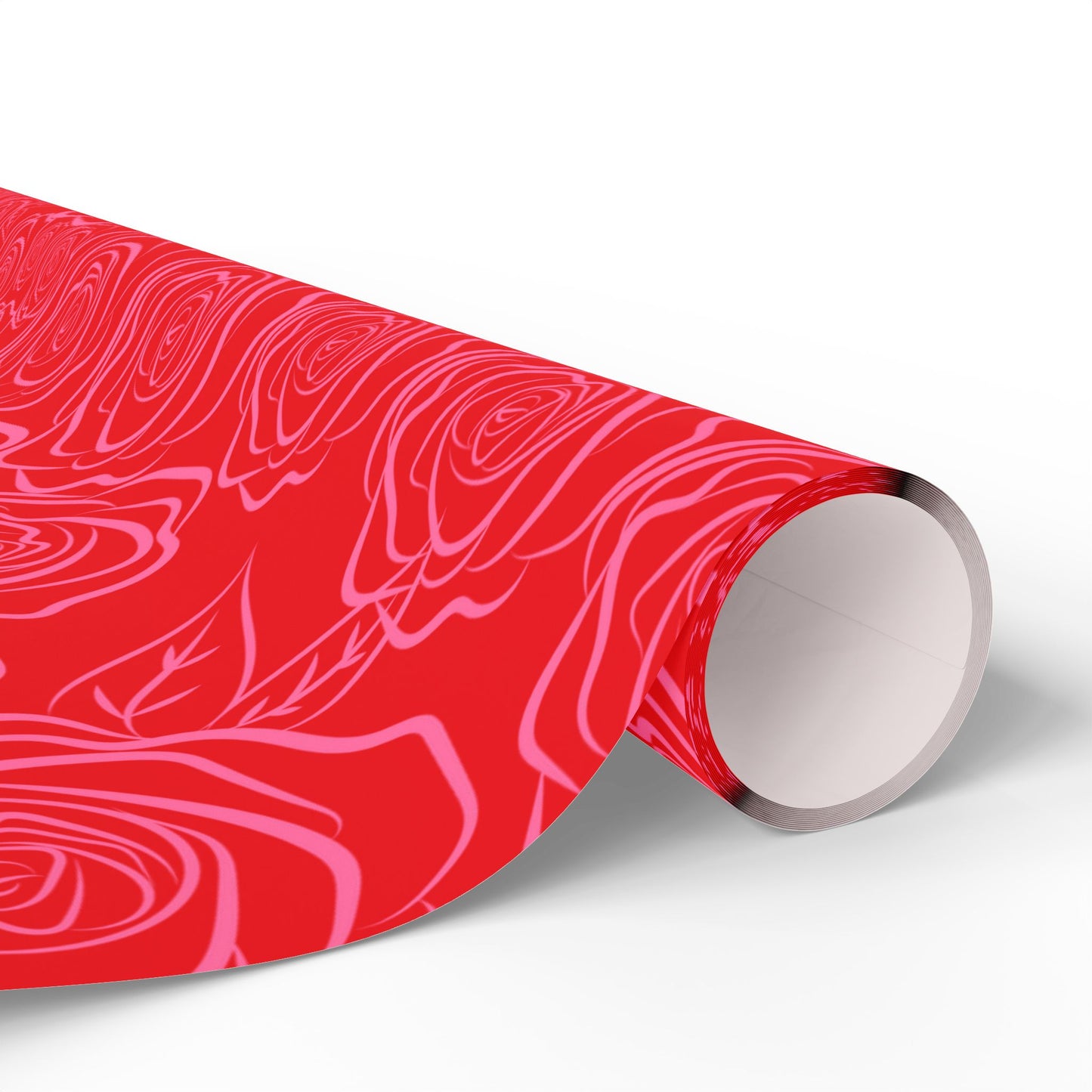 Pink & Red Floral Wrapping Paper — Coquette Flower Gift Wrap