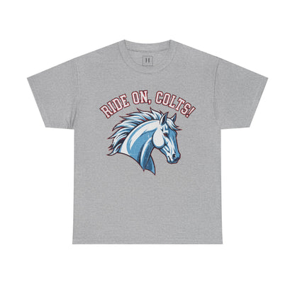 T-Shirt -RIDE ON COLTS - West Jessamine Unisex Tee