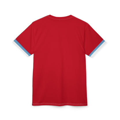 West Jess Football "Fight Or Go Home" Striped-Sleeve Unisex T-Shirt