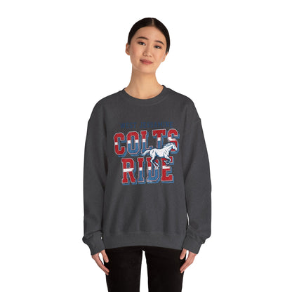 Crewneck Sweatshirt - West Jess RIDE COLTS Sweater
