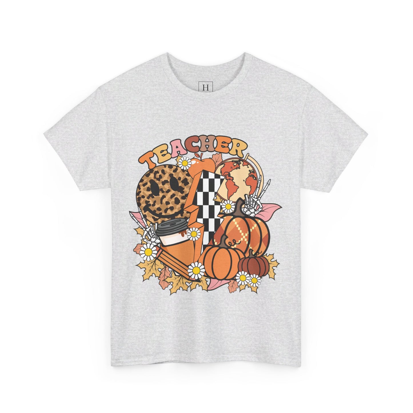 Fall Retro Teacher T-Shirt