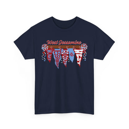 West Jessamine Pennant Flag Colts Cheer Pom - Unisex Shirt
