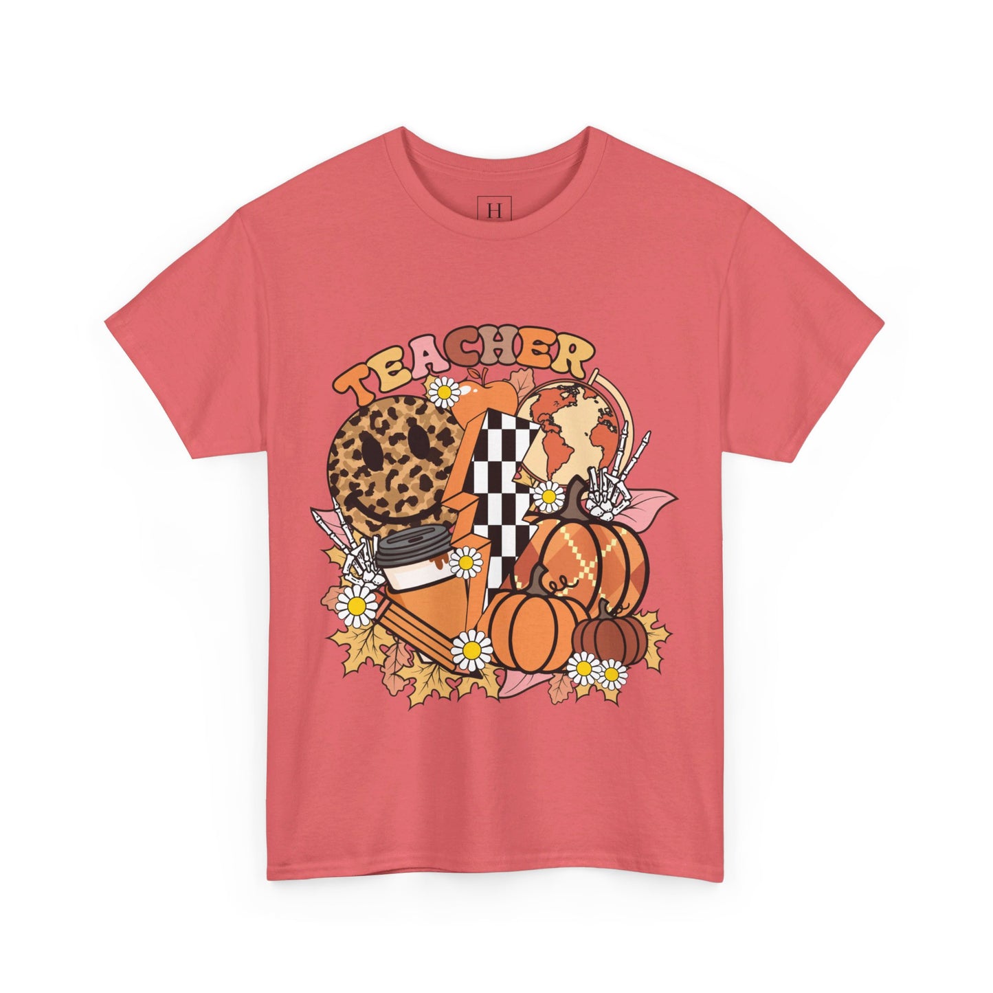 Fall Retro Teacher T-Shirt
