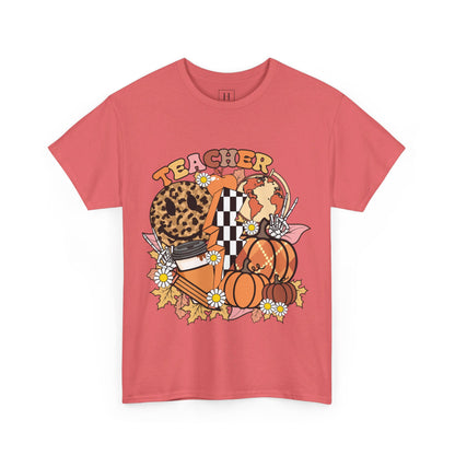 Fall Retro Teacher T-Shirt