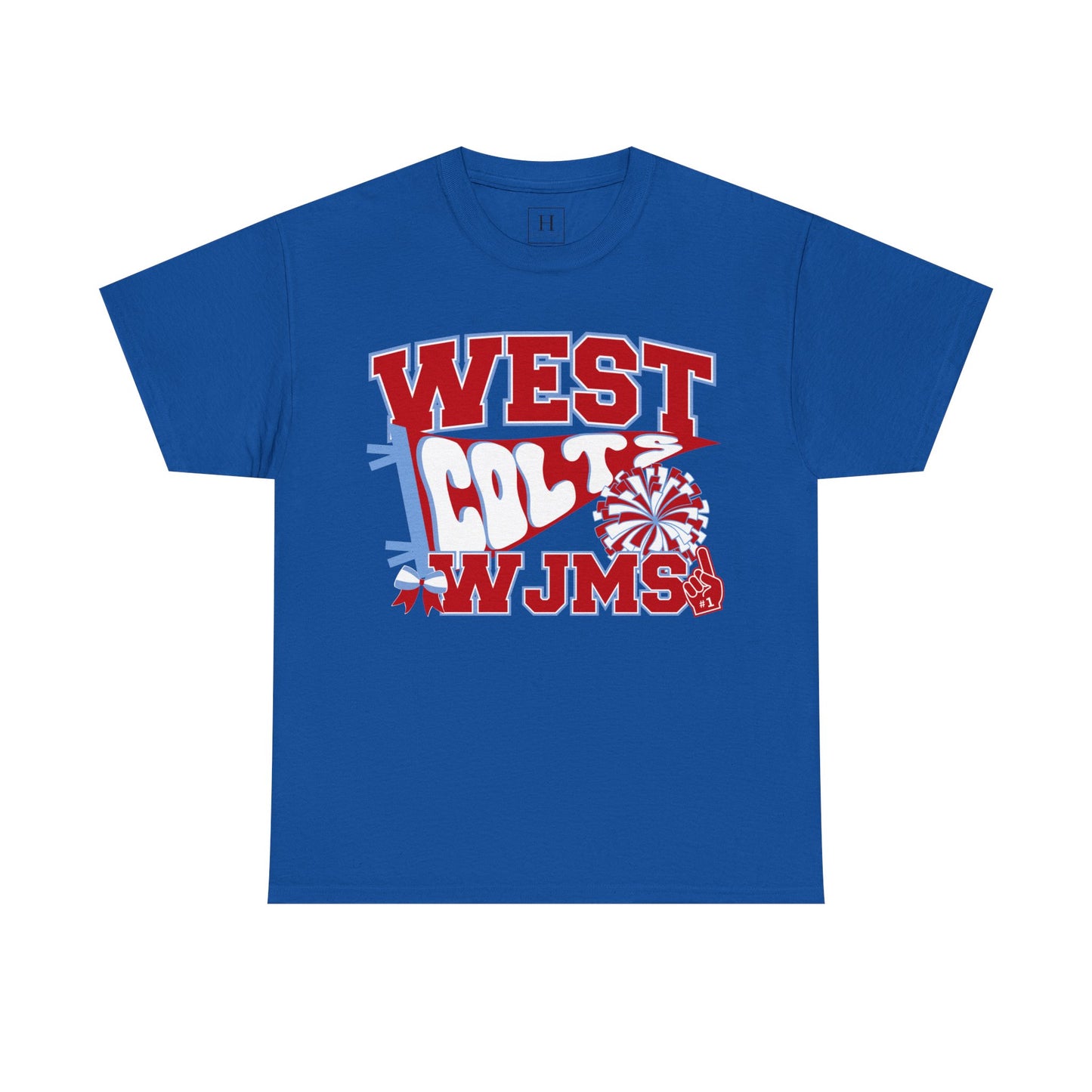 West Jessamine WJMS Colts Fan Tee —  Front & Back Unisex Tee