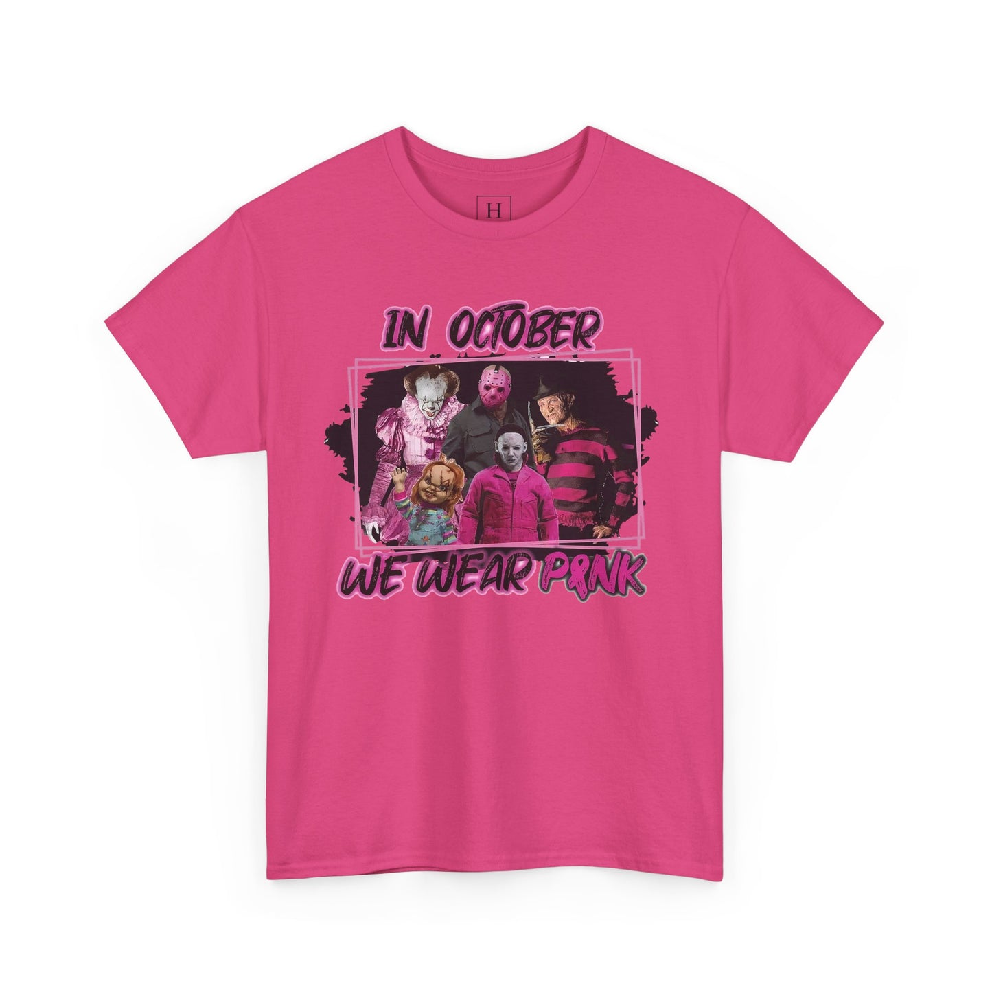 Halloween; Classic Horror Characters; Breast Cancer Awareness -- Unisex