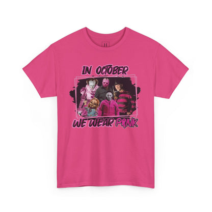 Halloween; Classic Horror Characters; Breast Cancer Awareness -- Unisex
