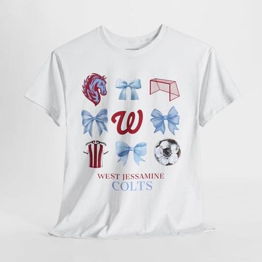 Copy of West Jessamine Colts Coquette Soccer Bows - Unisex Tee