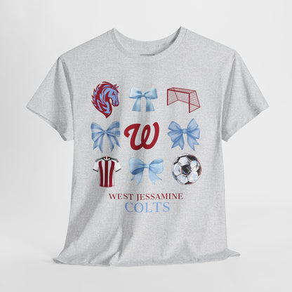 Copy of West Jessamine Colts Coquette Soccer Bows - Unisex Tee
