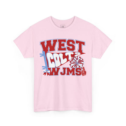 West Jessamine WJMS Colts Fan Tee —  Front & Back Unisex Tee