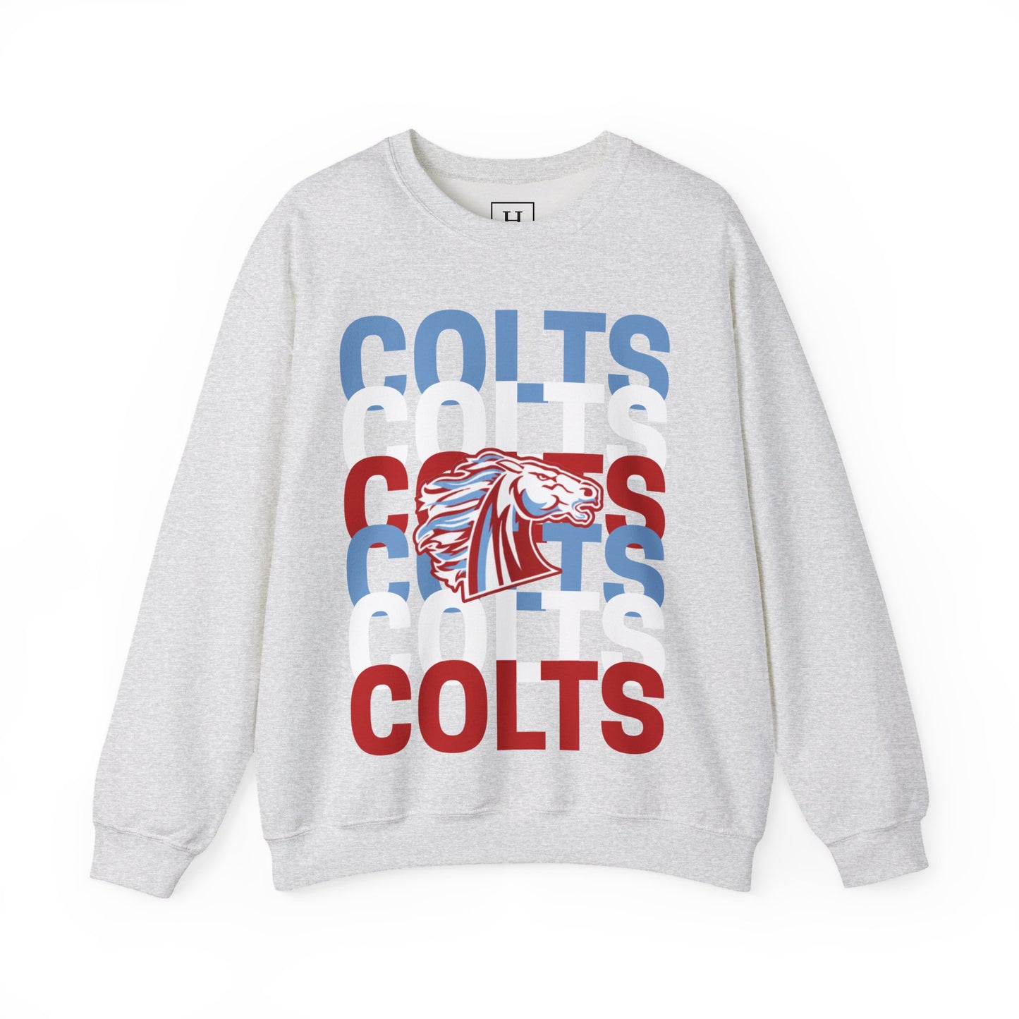COLTS with Horse Logo - Christmas Sweatshirt - Unisex
