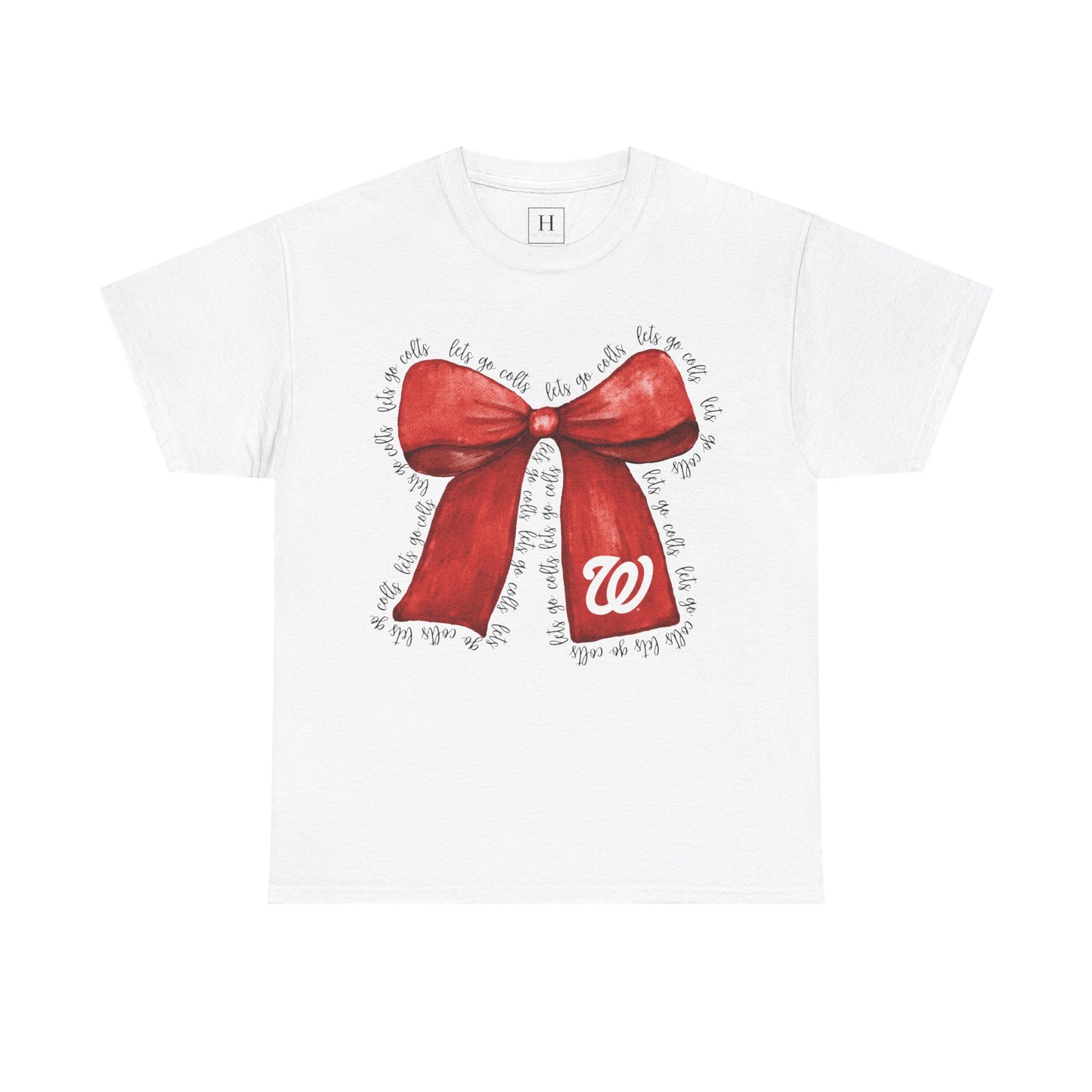 Let's Go Colts Bow - W Logo Unisex T-Shirt