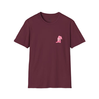 walk by faith cowgirl boot christian shirt (front and back)