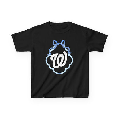 YOUTH -  W COQUETTE BLUE BOW & BORDER