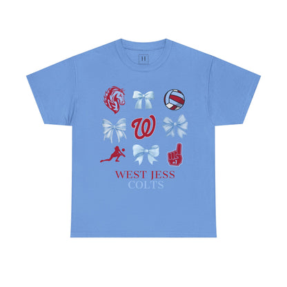 Volleyball Coquette Bows Unisex Tee - West Jessamine