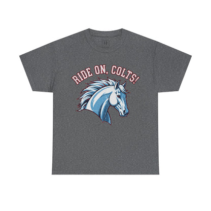 T-Shirt -RIDE ON COLTS - West Jessamine Unisex Tee