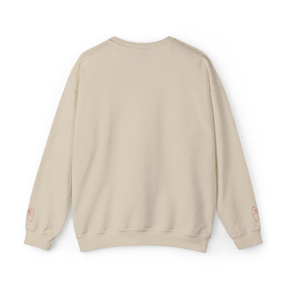 Valentine Heart 'Diet Coke' with Red Bows on Left & Right Sleeves Crewneck Sweatshirt -Embroidered