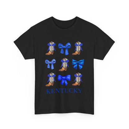 Kentucky Wildcats Coquette Bow and Cowgirl Boots Shirt