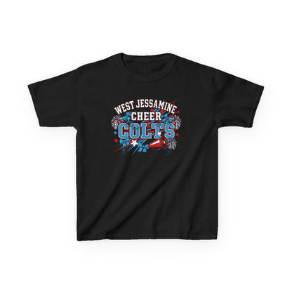 YOUTH - - West Jessamine Cheer COLTS - Poms, Bows, Stars - Unisex Shirt