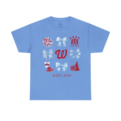 West Jessamine Colts Coquette Cheer Bows - Unisex Tee