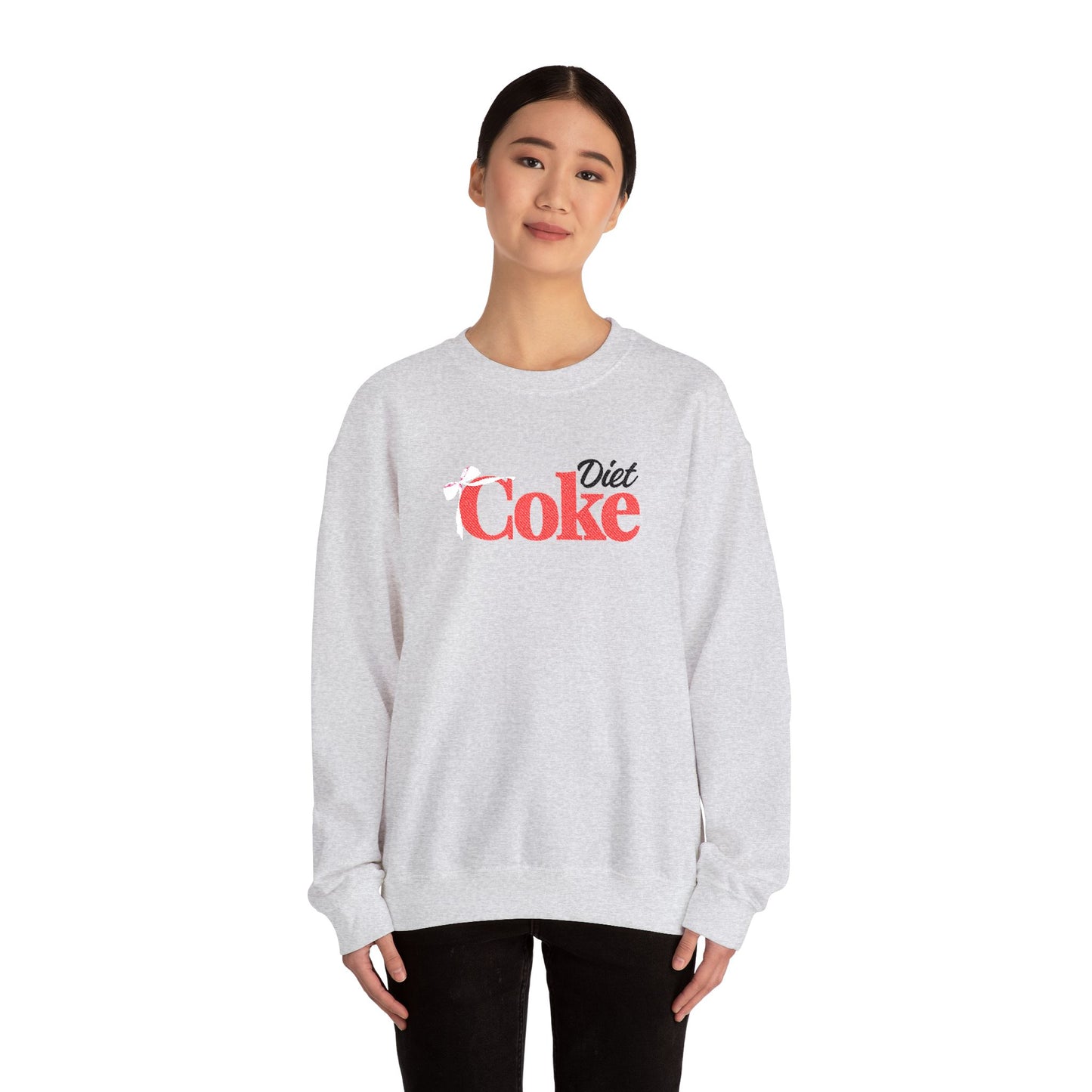 Bow 'Diet Coke' Crewneck Sweatshirt - Embroidered
