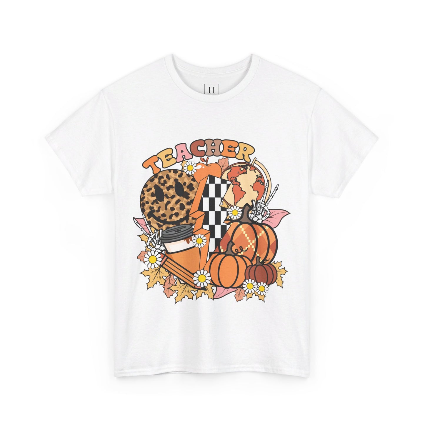 Fall Retro Teacher T-Shirt
