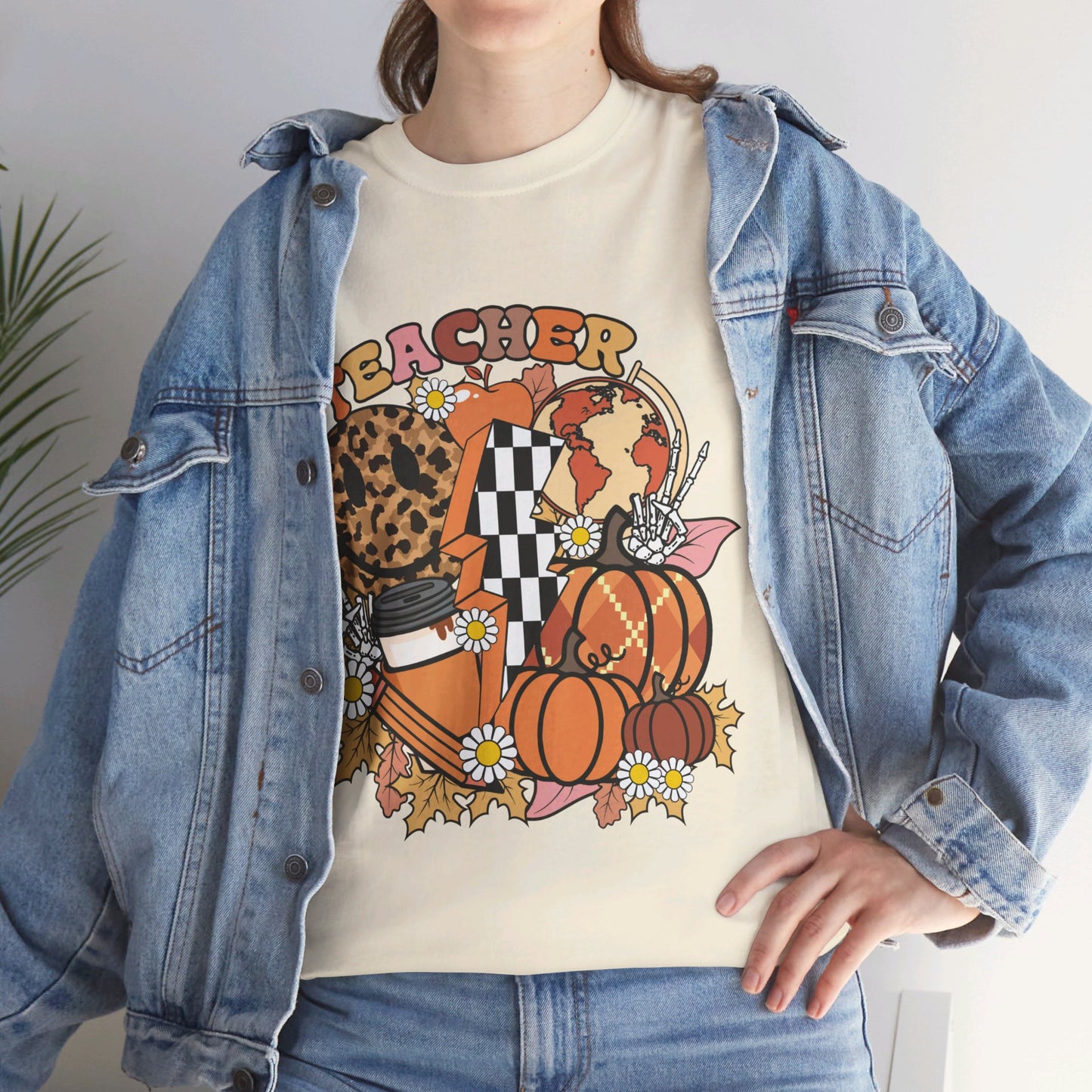 Fall Retro Teacher T-Shirt