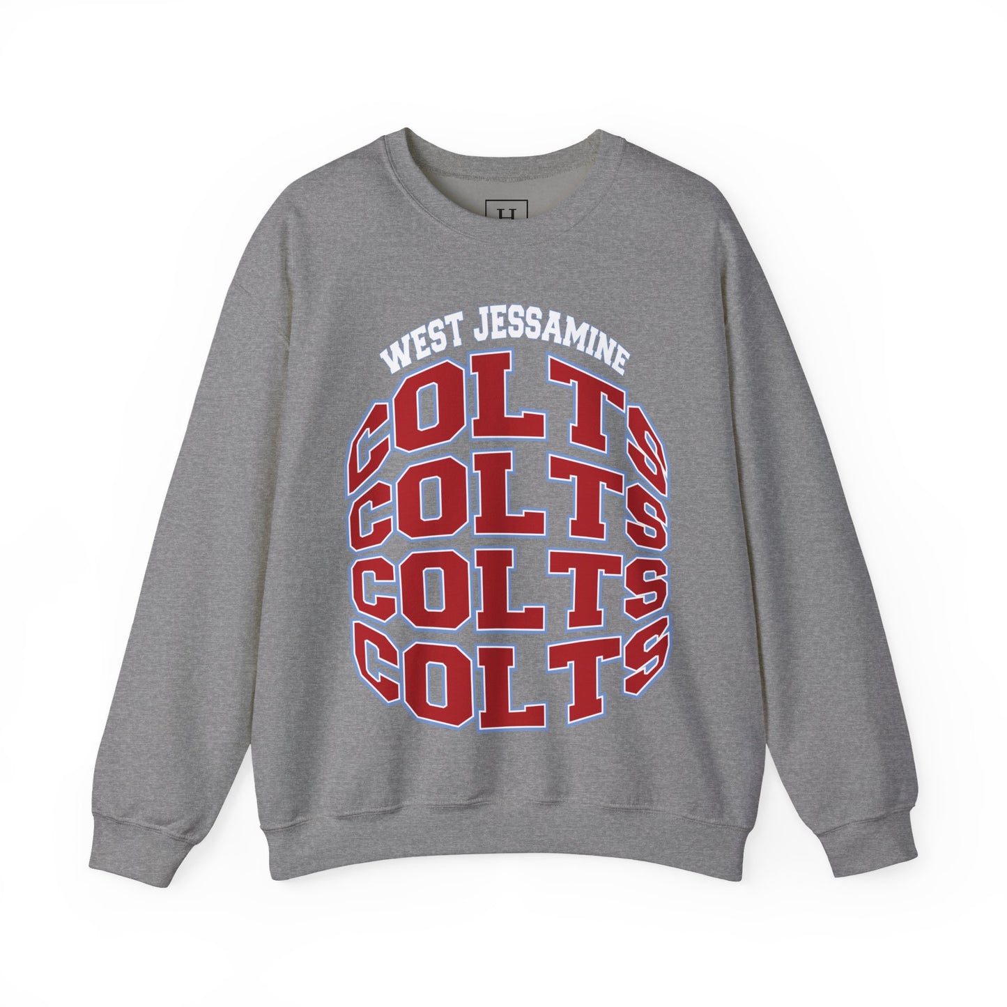 West Jessamine Colts Crewneck Sweatshirt — School Spirit Pride - Unisex