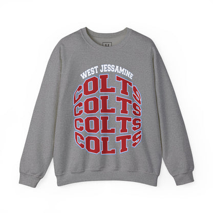 West Jessamine Colts Crewneck Sweatshirt — School Spirit Pride - Unisex