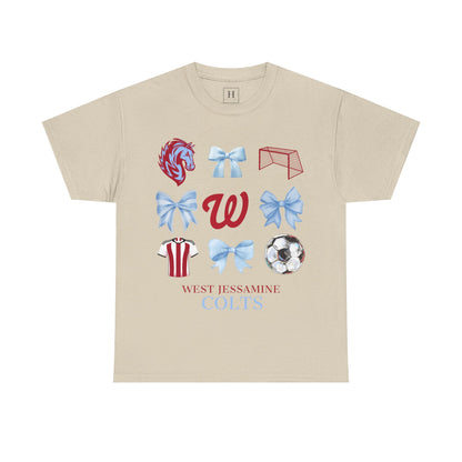 Copy of West Jessamine Colts Coquette Soccer Bows - Unisex Tee