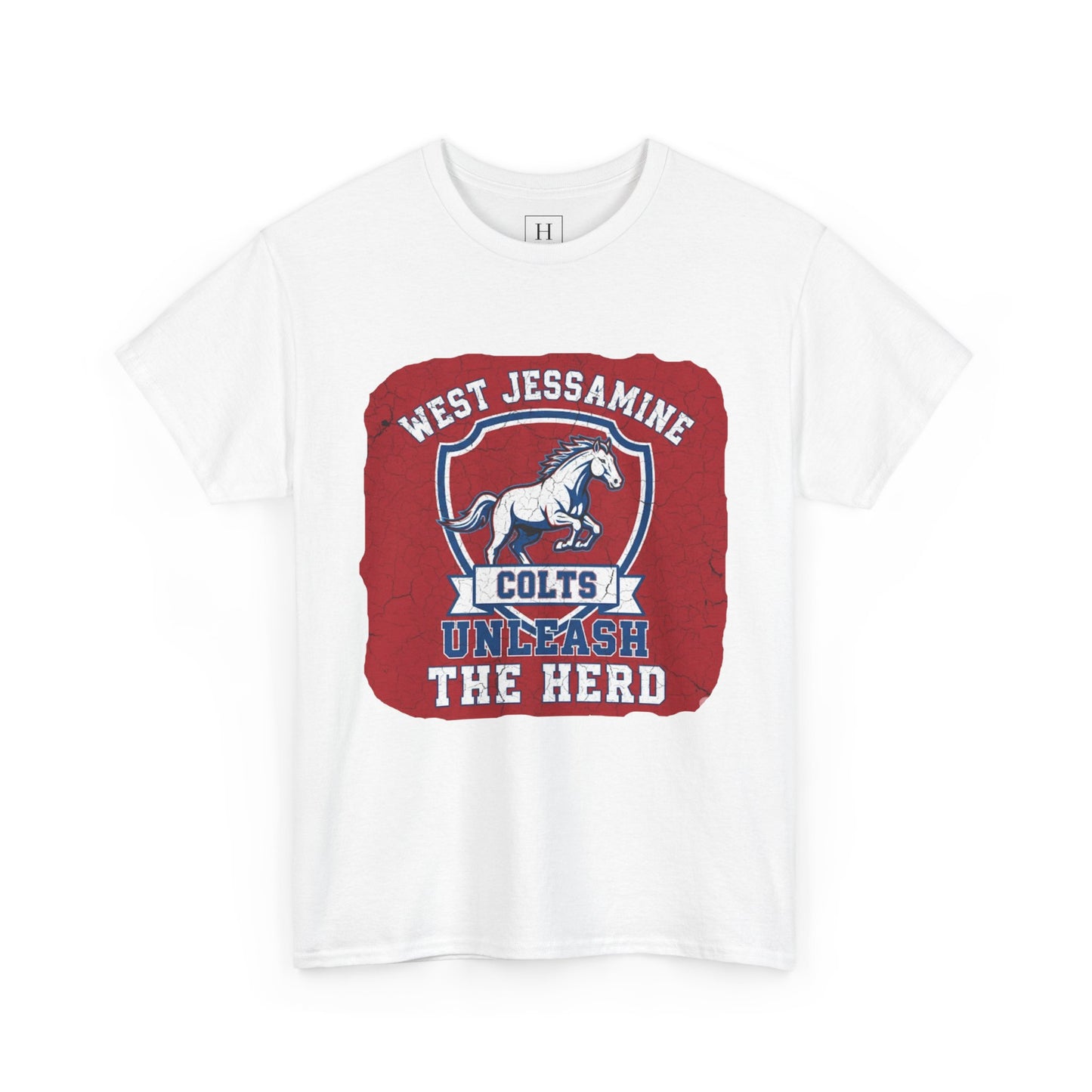 West Jessamine Colts - Unleash The Herd - Red BG Unisex Shirt