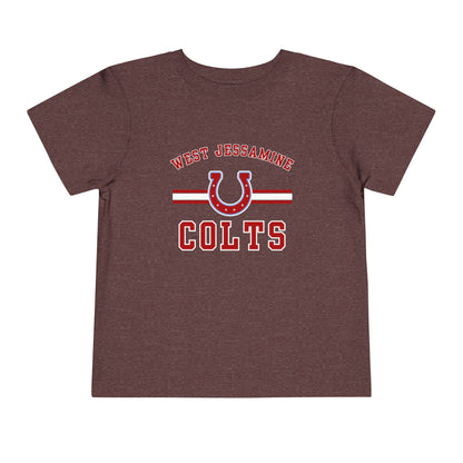 Toddler; West Jessamine Colts with Horseshoe- Unisex T-shirt