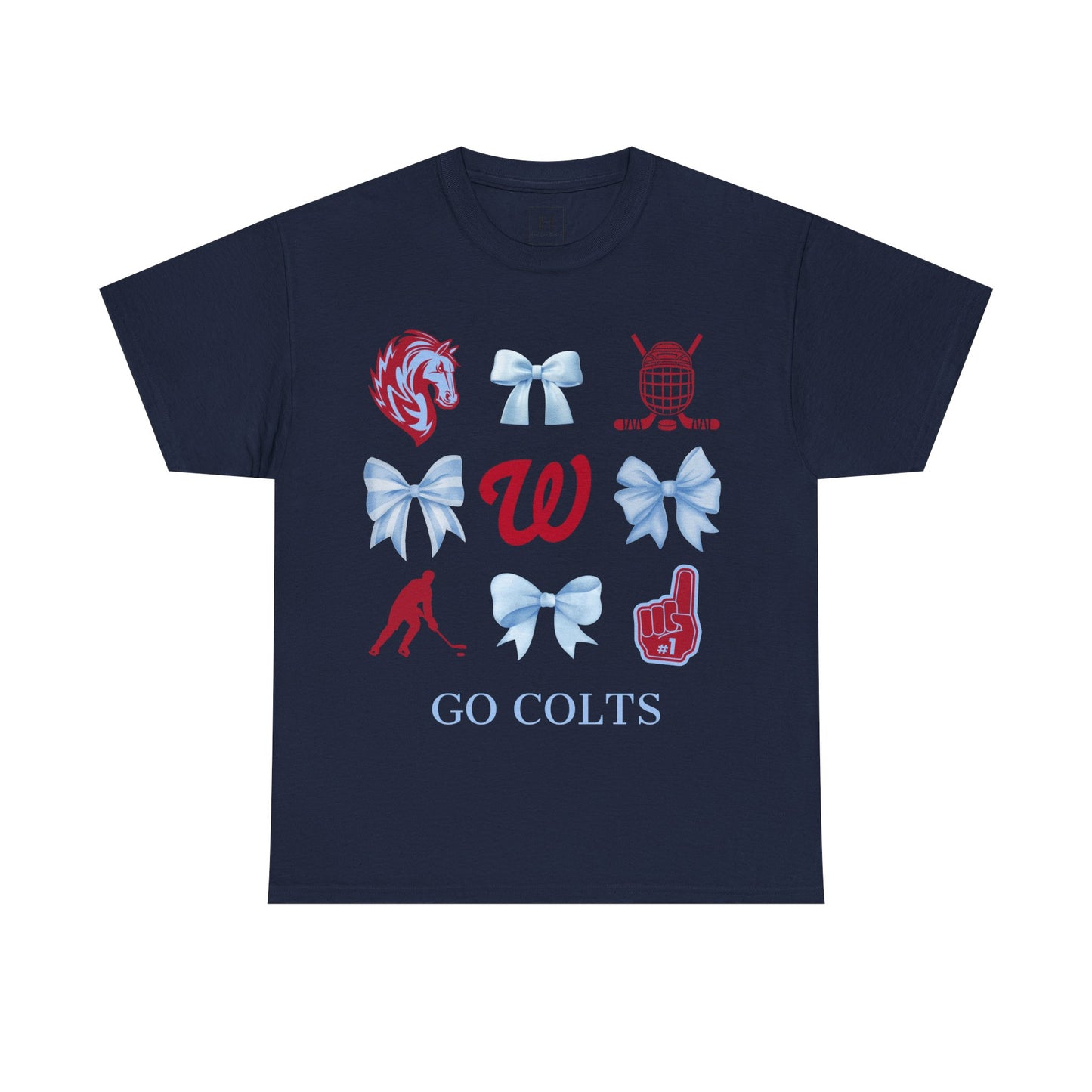 West Jessamine Colts Coquette Hockey Bows - Unisex Tee