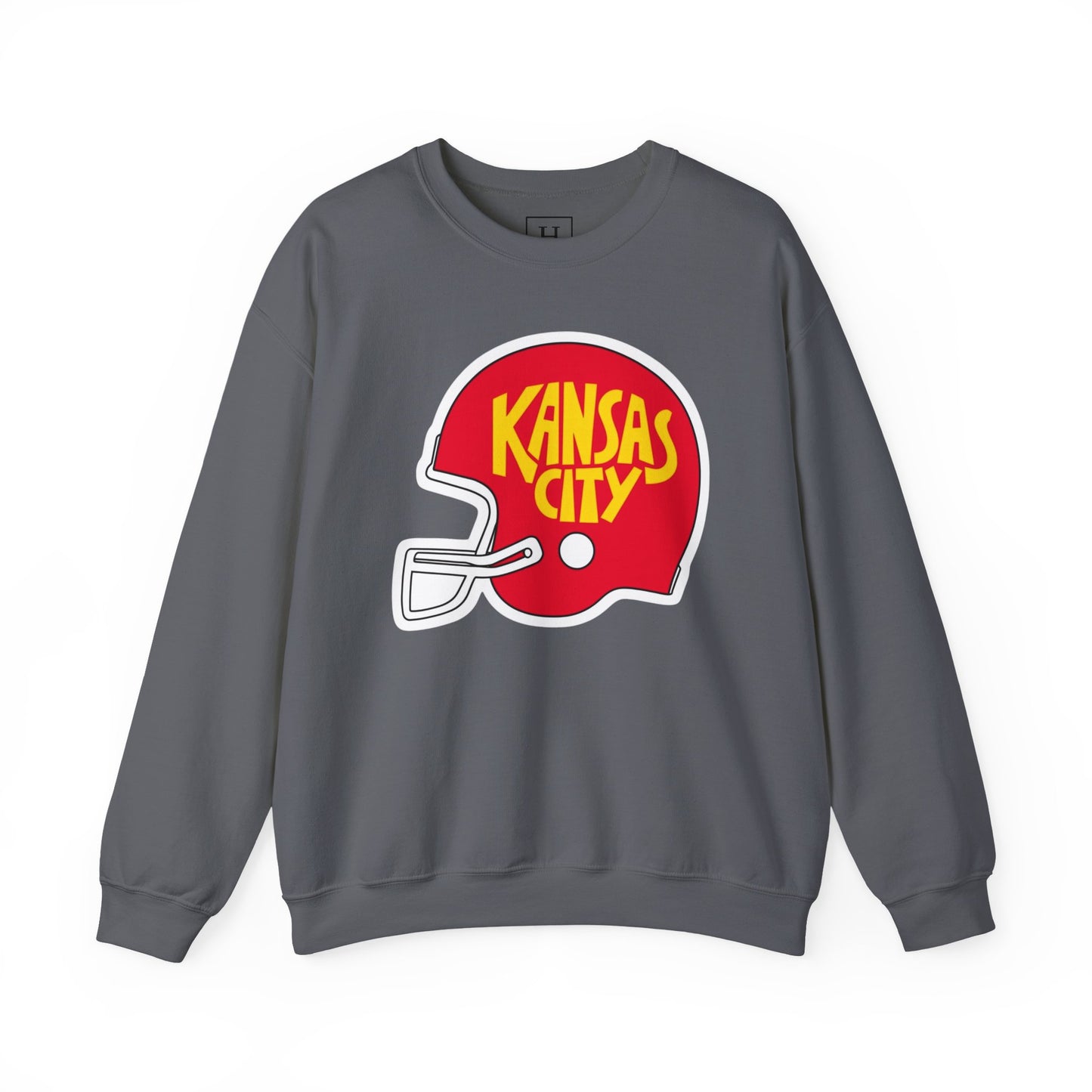 Game Day KS Chiefs Football Helmet - Unisex Sweatshirt