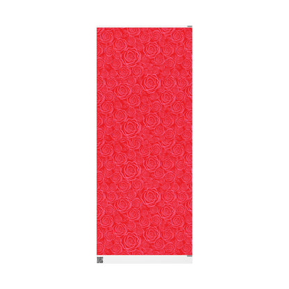 Pink & Red Floral Wrapping Paper — Coquette Flower Gift Wrap
