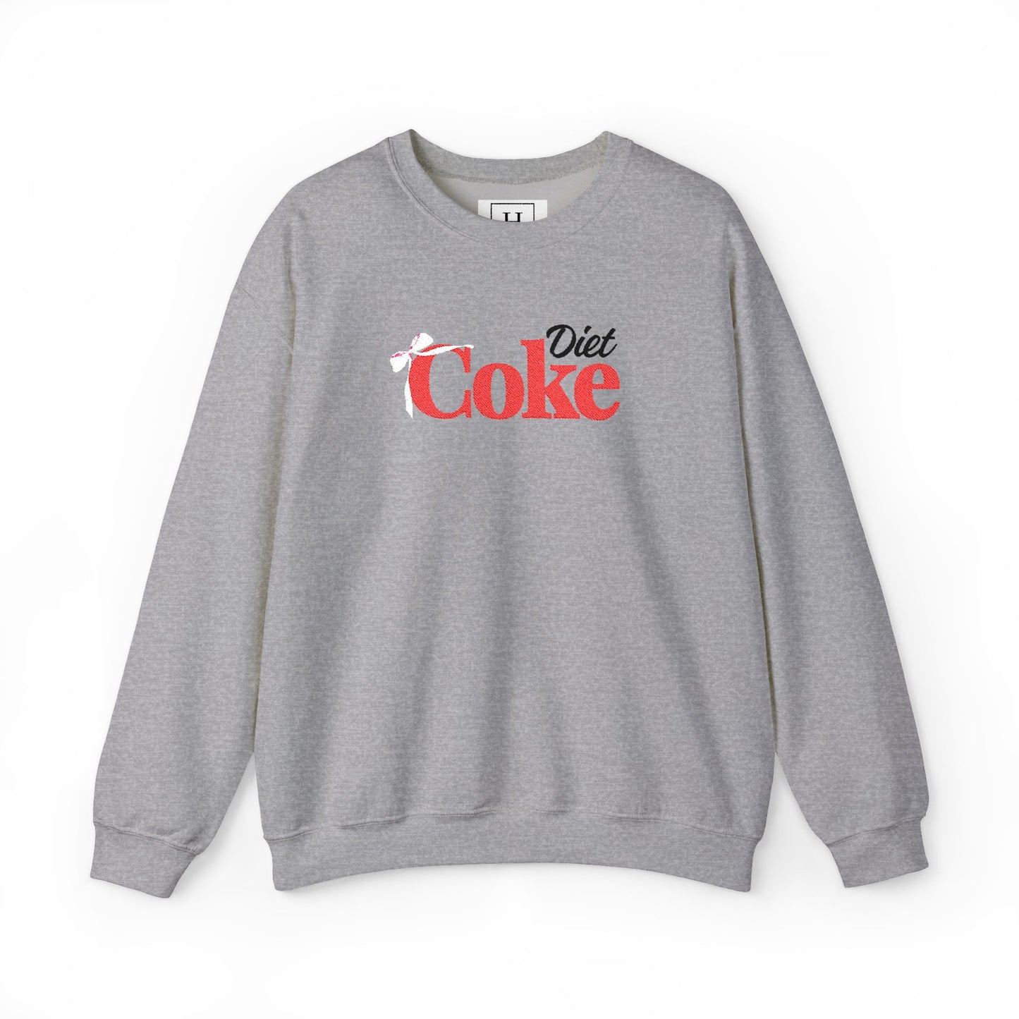 Bow 'Diet Coke' Crewneck Sweatshirt - Embroidered