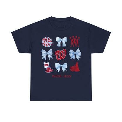 West Jessamine Cheer Coquette Bows Unisex Tee