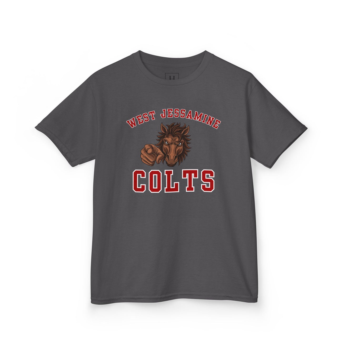 YOUTH --- West Jessamine Colts Mascot - YOU  -- Unisex Tee