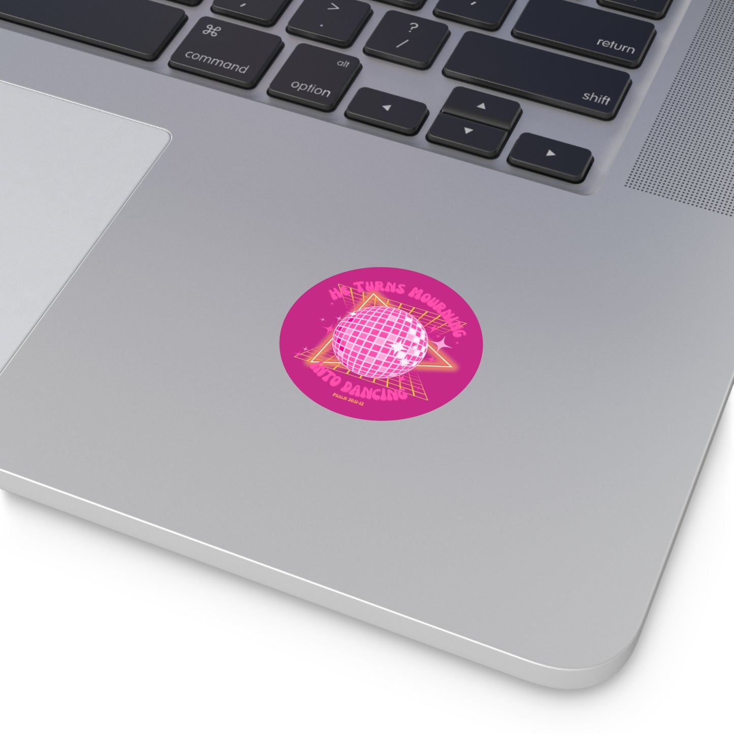 mourning into dancing christian Round Vinyl Stickers