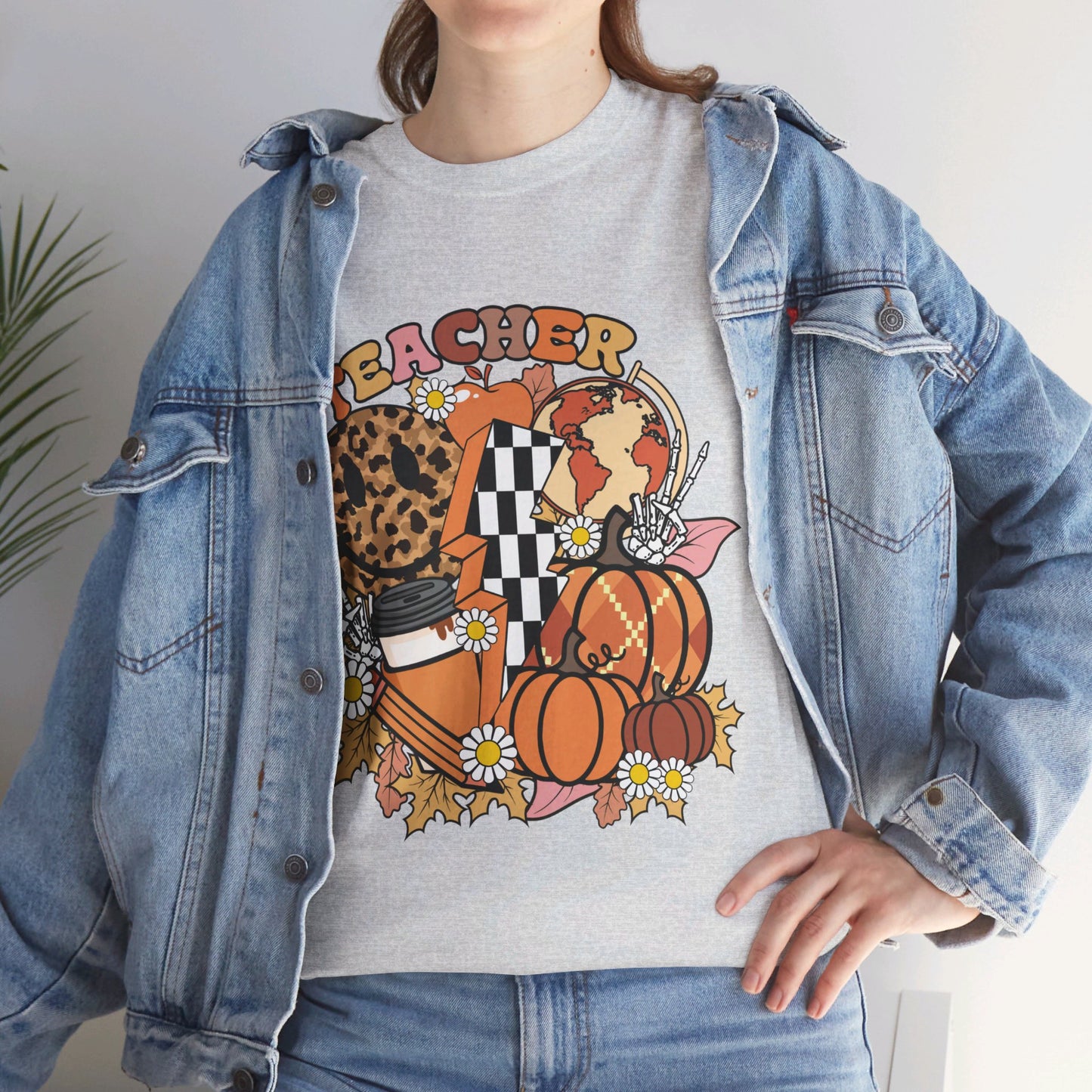 Fall Retro Teacher T-Shirt