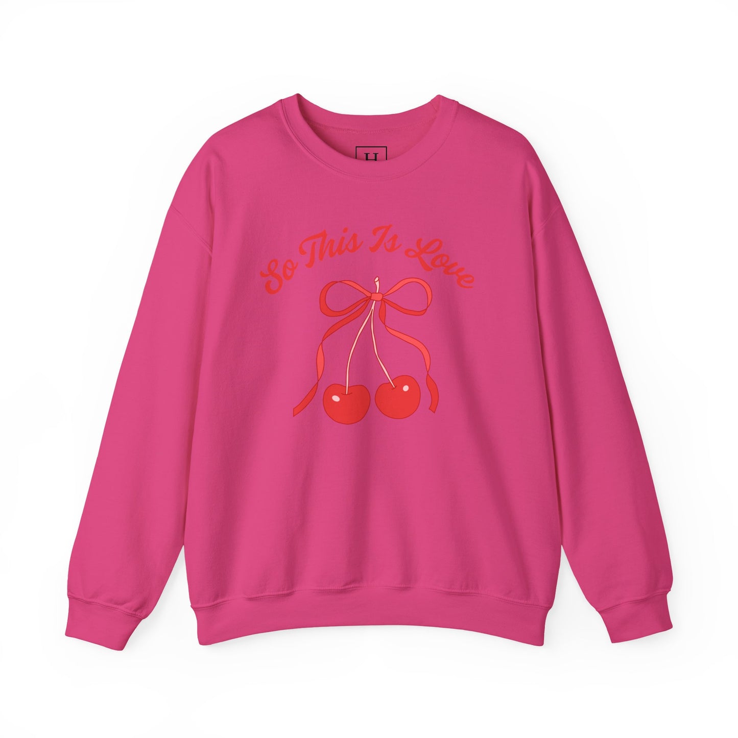 So This Is Love Cherry Bow Sweatshirt