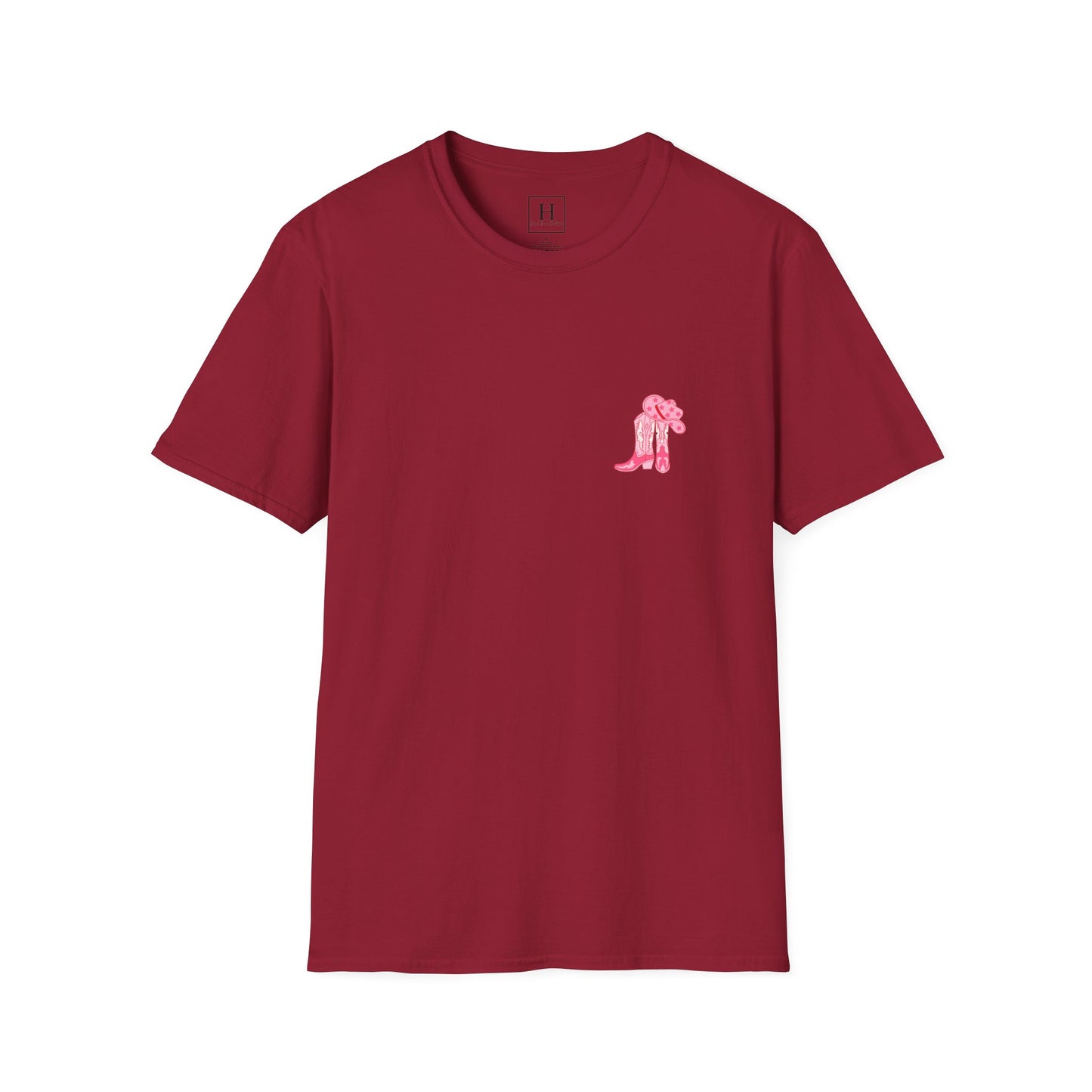 walk by faith cowgirl boot christian shirt (front and back)