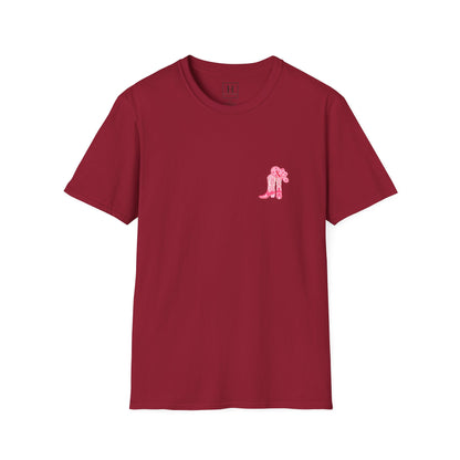 walk by faith cowgirl boot christian shirt (front and back)