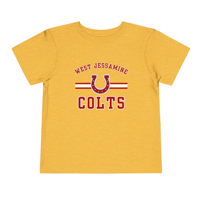 Toddler; West Jessamine Colts with Horseshoe- Unisex T-shirt
