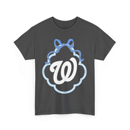 W COQUETTE BLUE BOW & BORDER