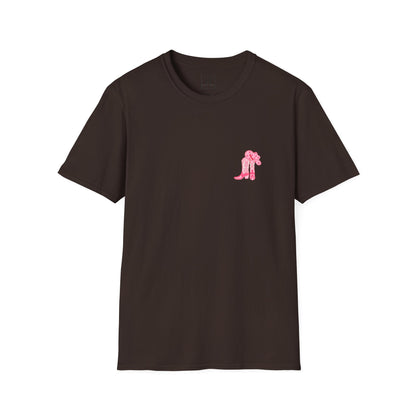 walk by faith cowgirl boot christian shirt (front and back)